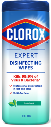 Clorox Expert Disinfecting Wipes Fresh Scent 30 wet wipes